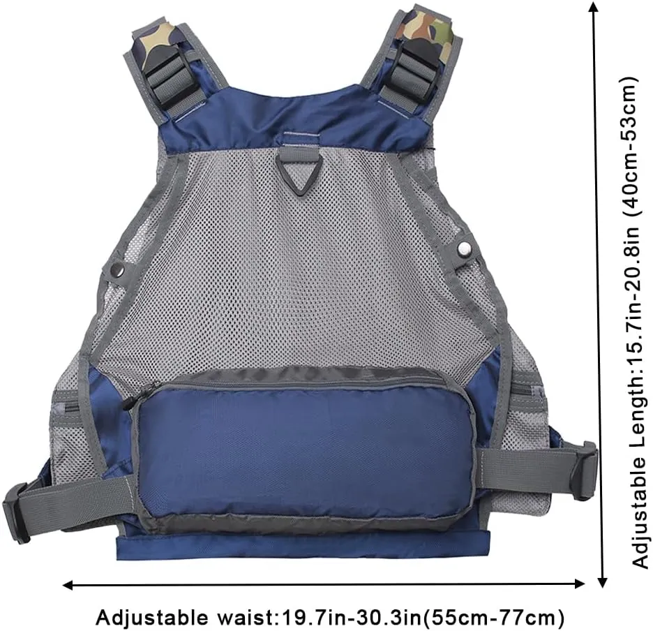 Raprance Fly Fishing Vest Backpack - Adjustable Lightweight and Quick-Dry, with 17 Pocketsfor Trout Bass Saltwate