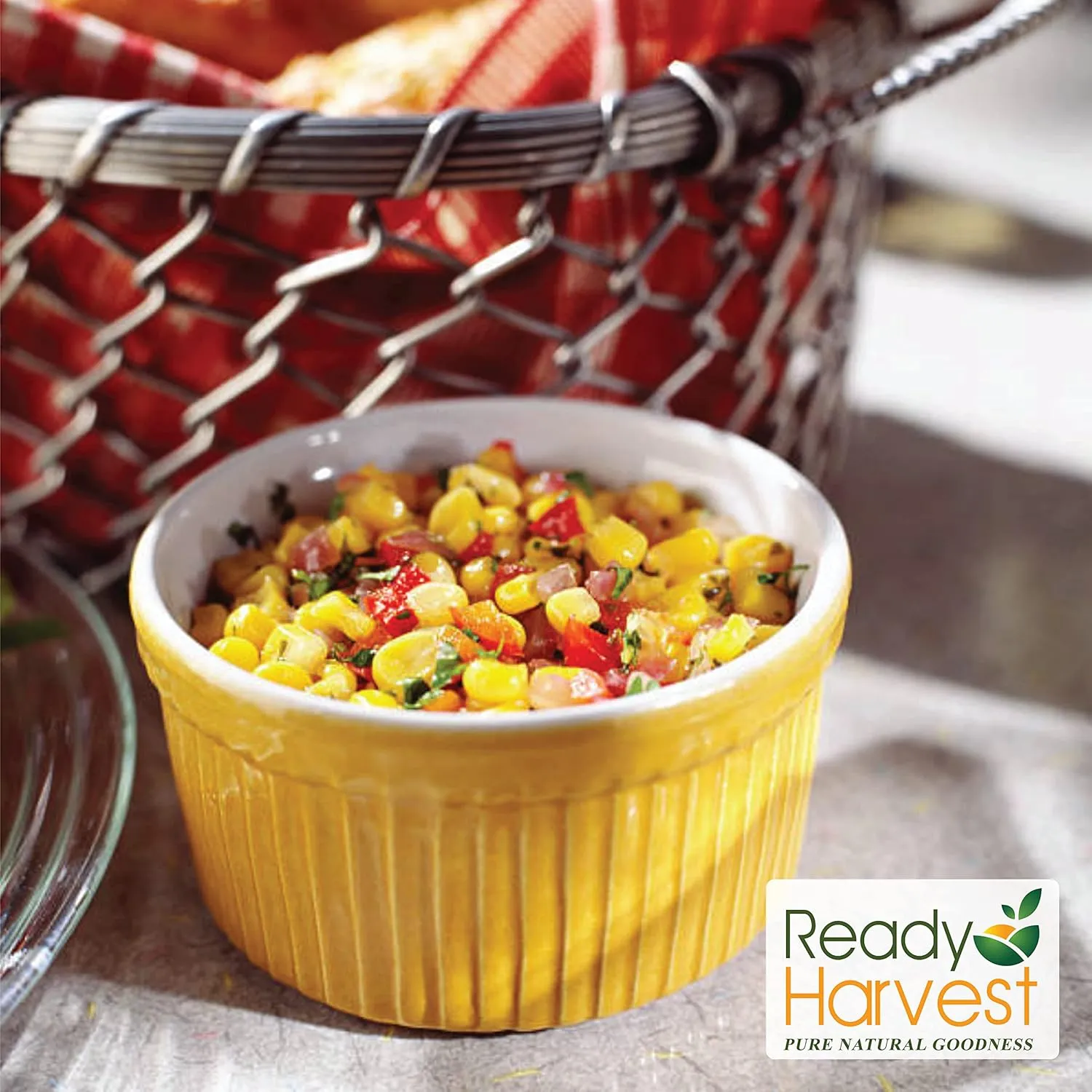 Ready Harvest Freeze-Dried Sweet Corn Canned Corn Vegetable Emergency Food Survival Camping Bug Out Bag #10 Can 25-Year Shelf Life 19oz 6 Cans