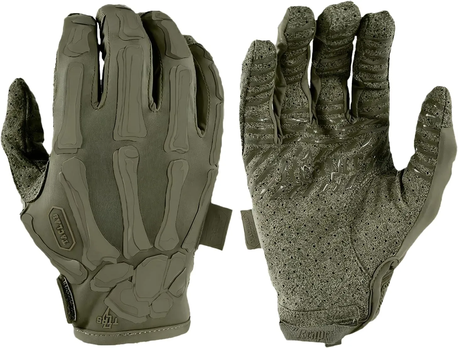 Reaper Ranger Green Skeleton Gloves - Thin and Lightweight for Airsoft, Paintball, Cycling, Motorcycle, Multipurpose