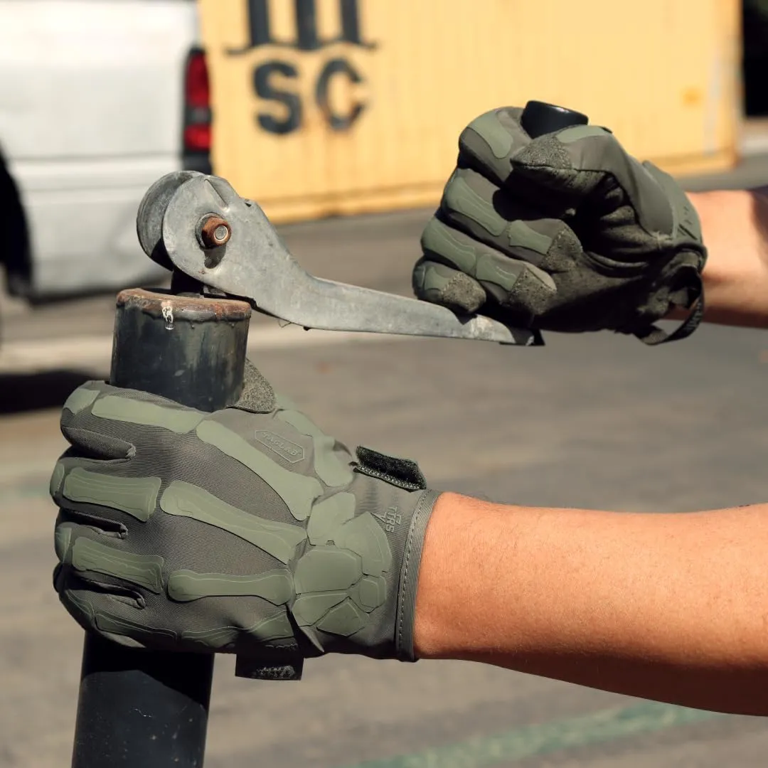 Reaper Ranger Green Skeleton Gloves - Thin and Lightweight for Airsoft, Paintball, Cycling, Motorcycle, Multipurpose