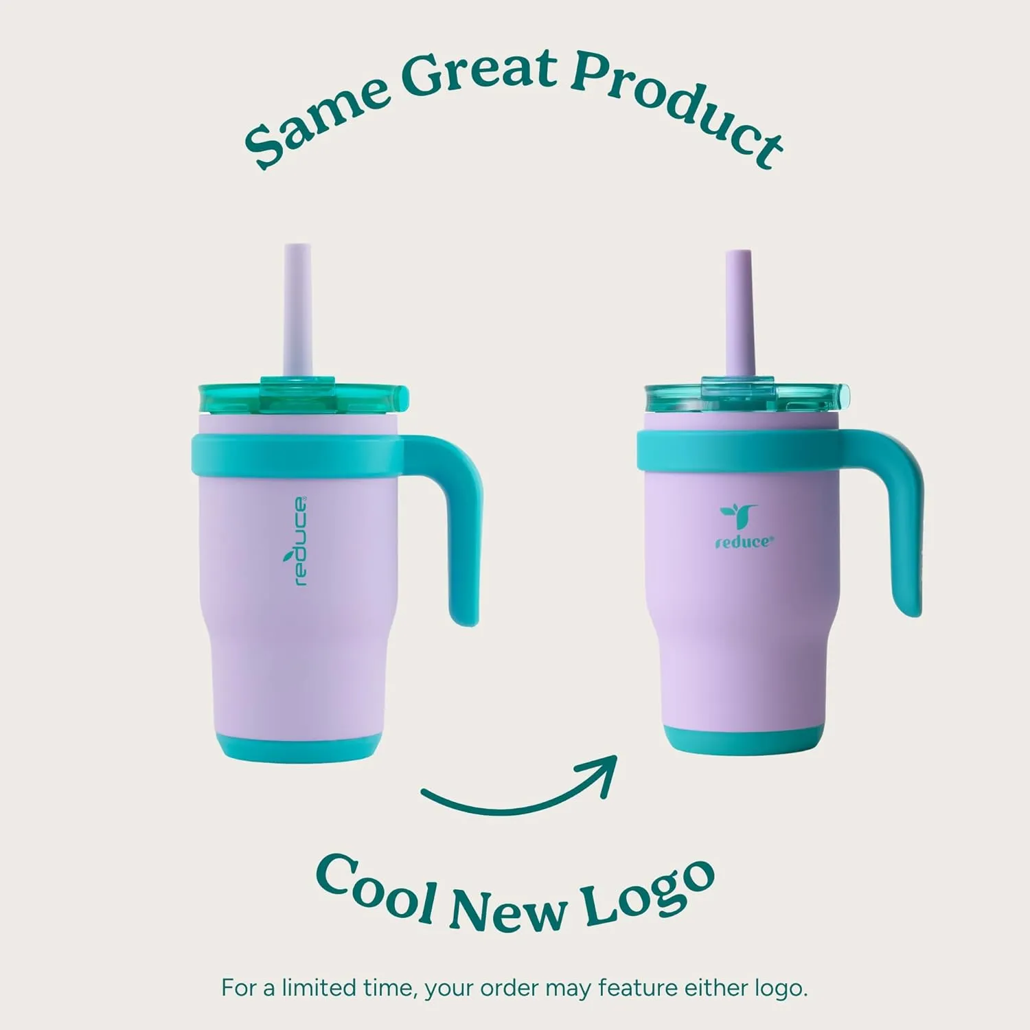 REDUCE 14 Oz Coldee Kids Tumbler with Lid and Straw - Coldee Insulated Travel Mug - Spill-Proof, Sweatproof Stainless Steel, BPA-Free - Includes Handle, Reusable Silicone Straw - Nautical Mist