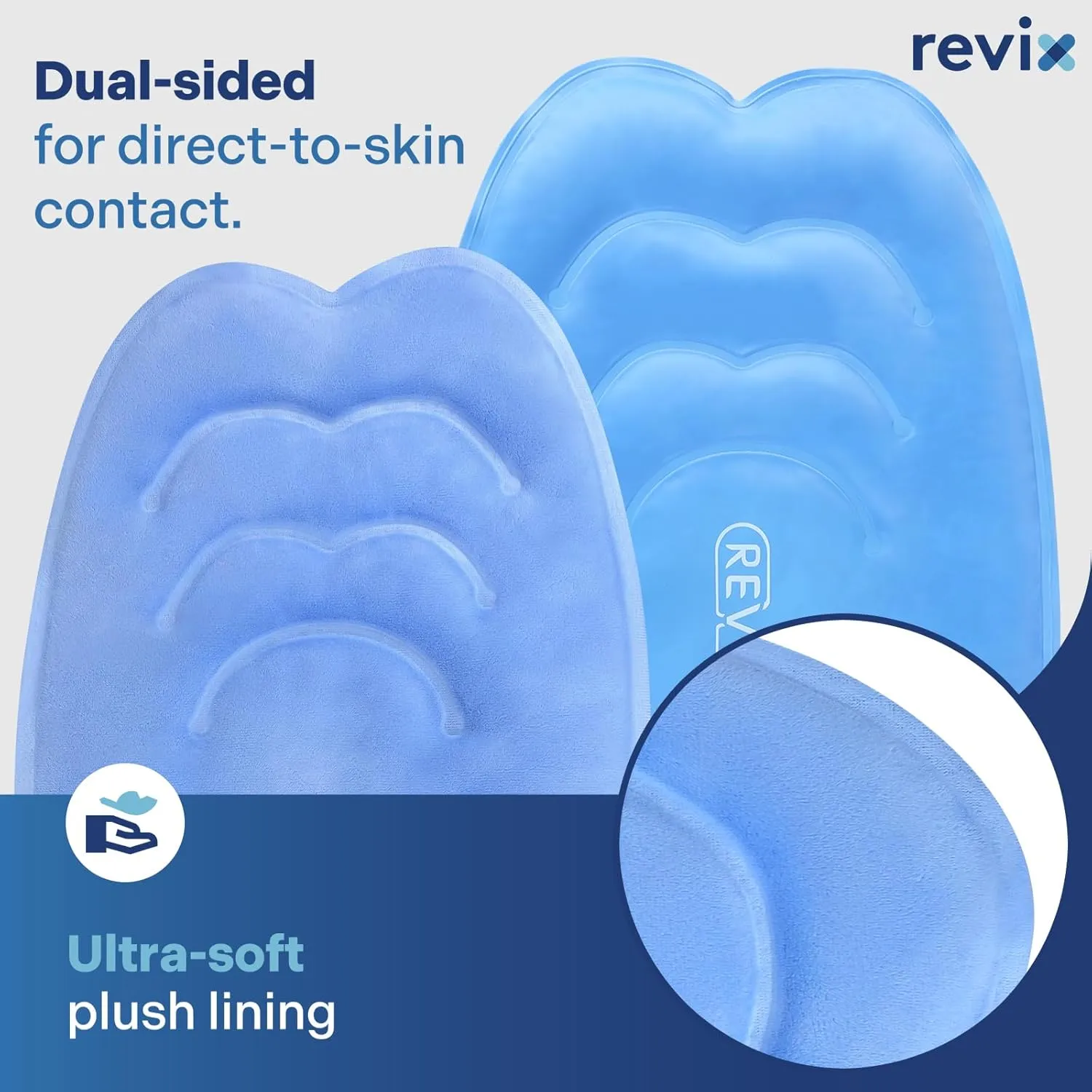 REVIX 20‘’ XXXL Knee Ice Pack Wrap Around Entire Knee, Large Ice Pack for Leg Discomfort Reducing, Cold Compress Therapy, Reusable Ice Wraps for Back, Shoulder Relaxation, Post-Workout Recovery