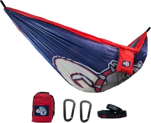 Rincon Official (Gonzaga University) College Hammock - Premium 210T Nylon, Spacious 112 x 74 inches (LxW) Double & Single Camping Hammock - Portable Outdoor Adventure Gear for Students and Alumni