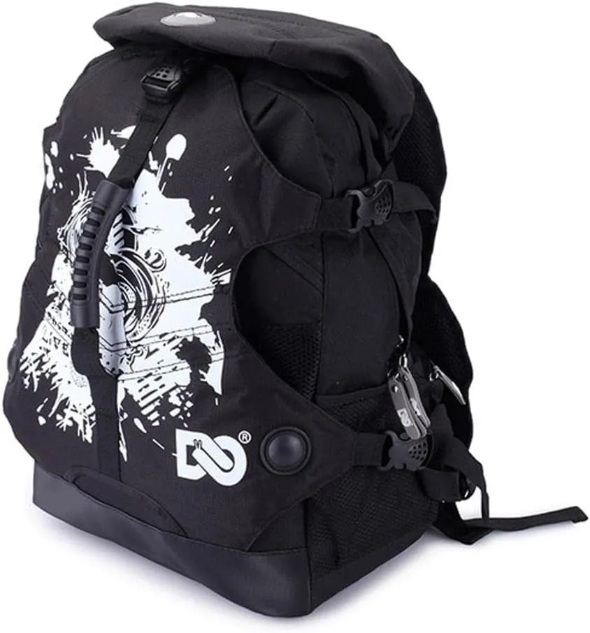 Roller Inline Skates Backpack Skating Shoes Boots Storage Bag for Helmet,Knee Elbow and Wrist Protection Pads