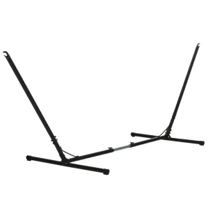 Rootz Adjustable Hammock Frame - Durable Hammock Stand - Weatherproof Metal Frame - Indoor & Outdoor Use - 313-388cm x 109cm x 116cm