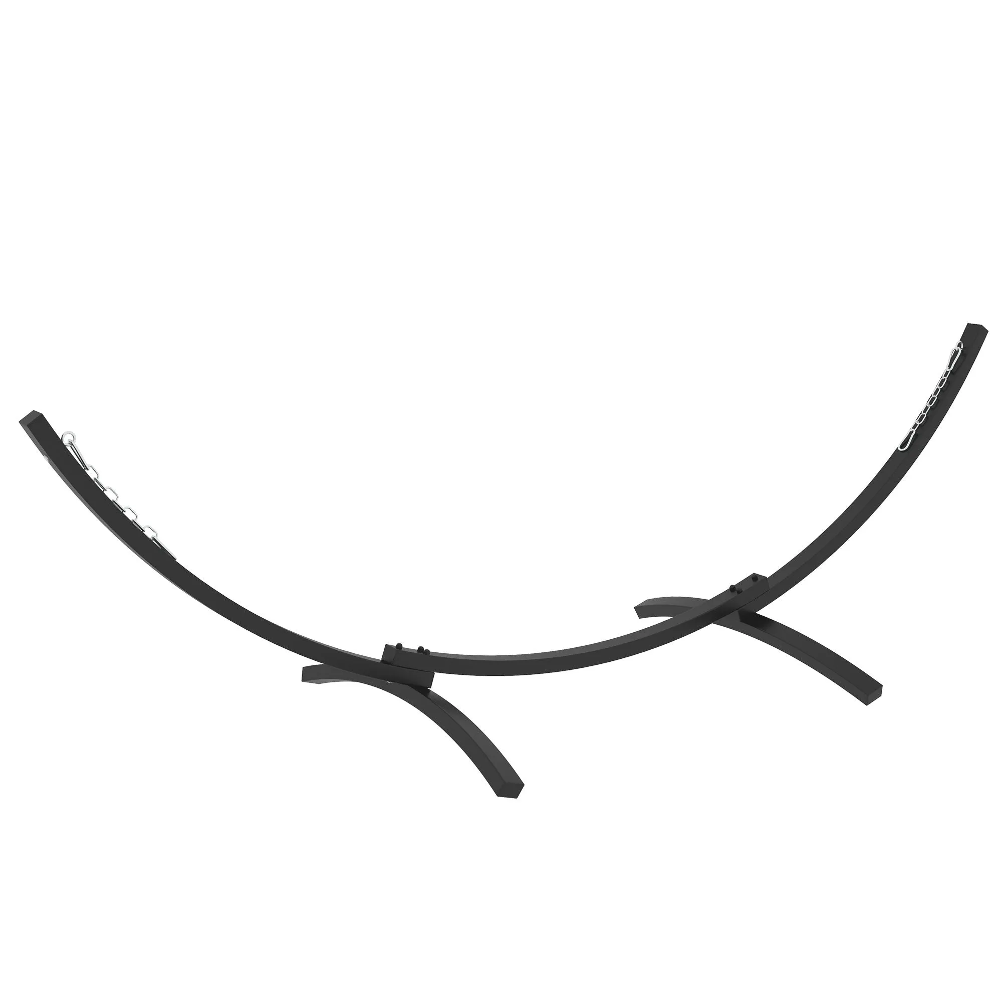 Rootz Hammock Frame - Metal Stand - Durable Epoxy Coated - Weather-Resistant - 360cm x 120cm x 95cm - Ideal for 270-330cm Hammocks