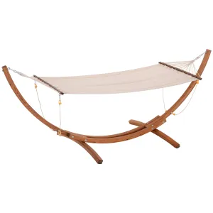 Rootz Wooden Hammock Frame - Outdoor Hammock Stand - Durable Pine Wood - Weatherproof Stability - 325cm x 118cm x 120cm