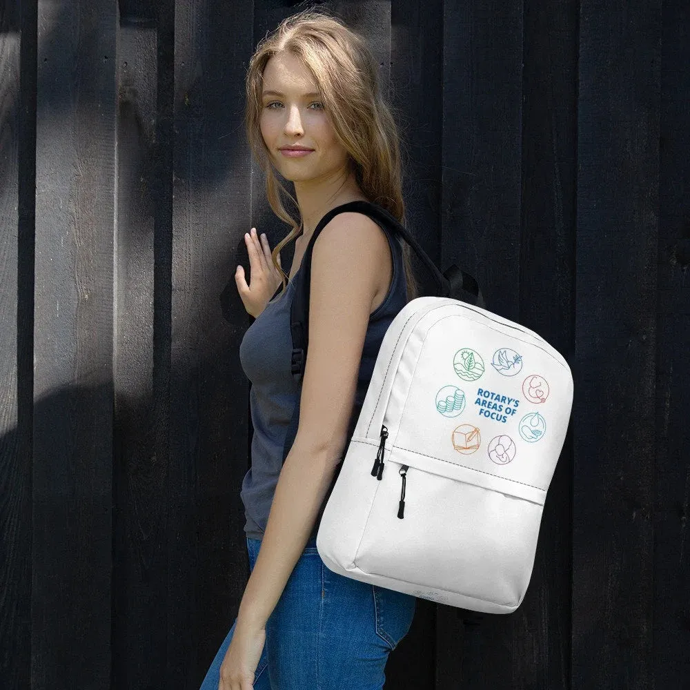 Rotary Club Backpack | Custom Unisex Backpack for Travel, School, and Sports | Personalized Rotary Club Merchandise