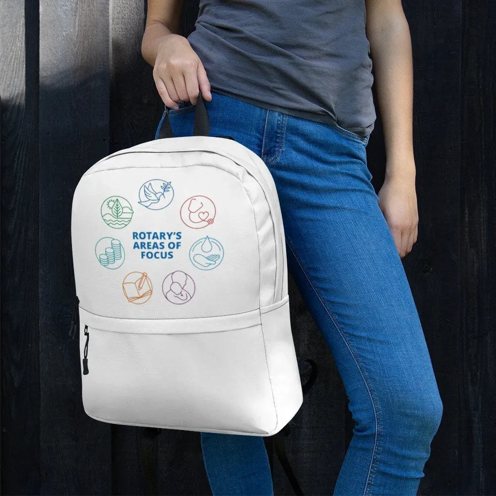 Rotary Club Backpack | Custom Unisex Backpack for Travel, School, and Sports | Personalized Rotary Club Merchandise