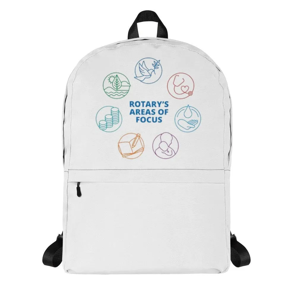Rotary Club Backpack | Custom Unisex Backpack for Travel, School, and Sports | Personalized Rotary Club Merchandise