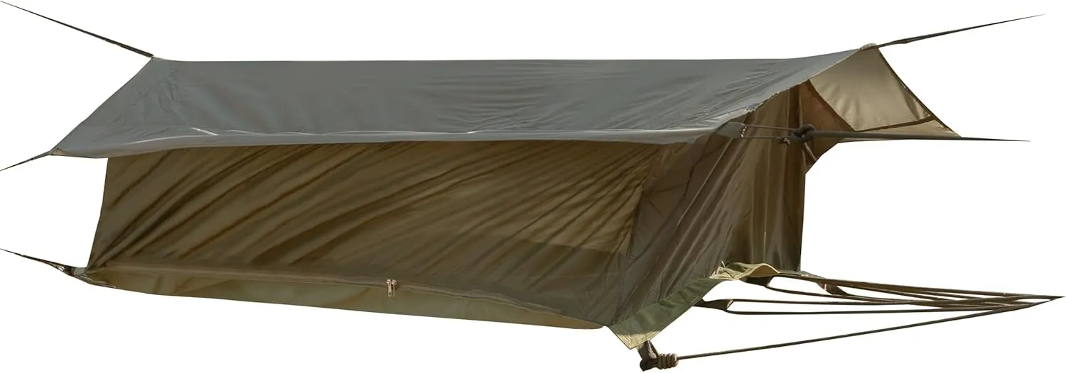 Rothco Jungle Hammock with Mosquito Net and Rain Fly Roof – Portable and Lightweight – Great for Camping, Backpacking, and More