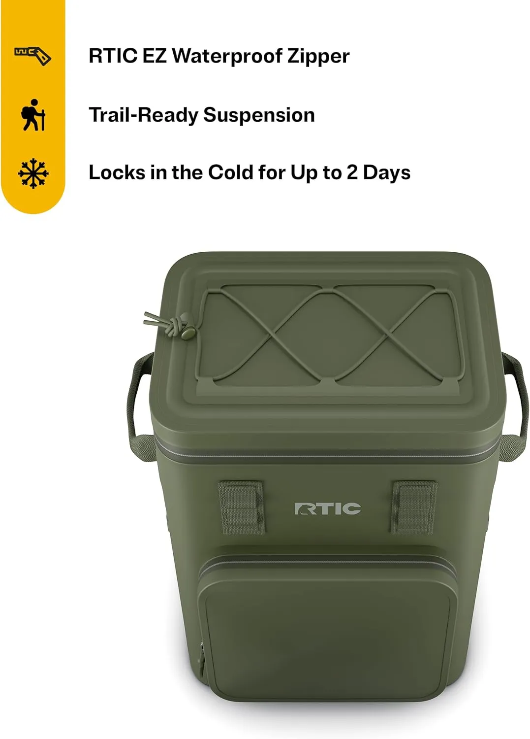 RTIC 24 Can Ultra-Tough Backpack Cooler, Insulated, Waterproof, Leak Proof, Portable Floating Bag for Beverage, Drink, Lunch, Outdoor, Beach, Car, Camping, Picnic, Fishing, Boat