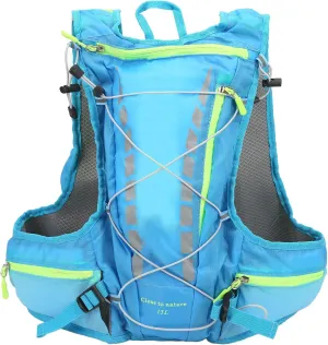 Running Hydration Backpack Insulated Tear Anti Abrasion Polyester 15L Blue Outdoor Hiking