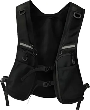 Running Vest Backpack Fashion Lightweight Daypack for Biking Climbing Skiing, 12.20inchx15.75inchx0.39inch, Black