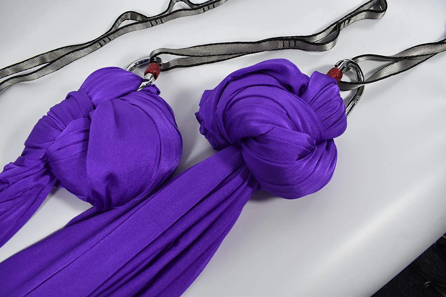 Rynx | Aerial Yoga Swing Set, L:5M W:2.8M Anti Gravity Hammock Inversion Exercises Includes 2 Carabiners, 2 Daisy Chain, 1 Hanging Instructions.