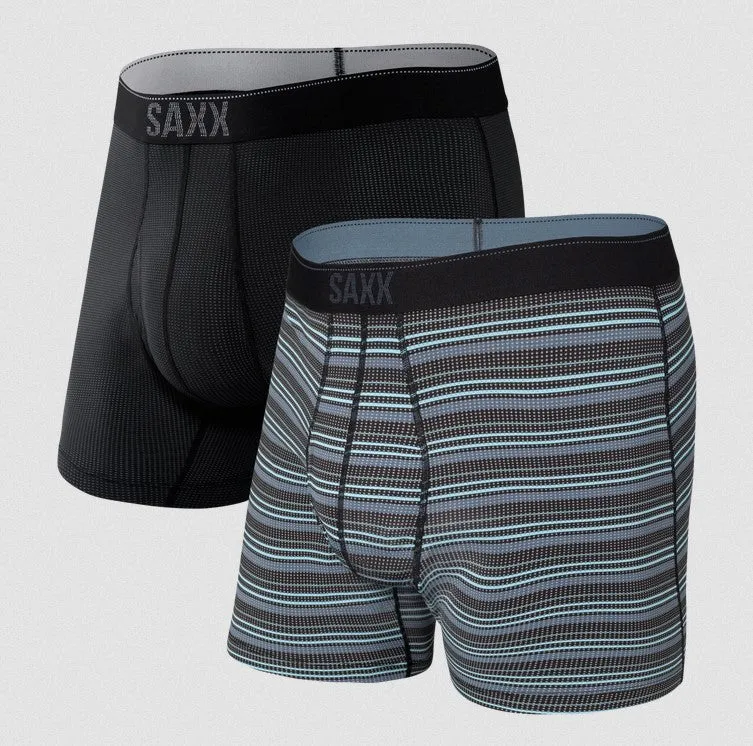 Saxx Quest Quick-Dry Mesh Boxer Brief Fly - 2 Pack