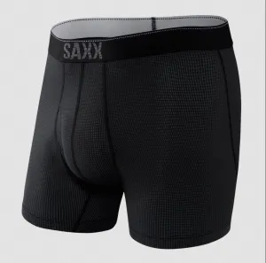 Saxx Quest Quick-Dry Mesh Boxer Brief Fly - Black II