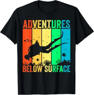 Scuba Diving, Cave Diving Adventure Holiday Sea Divers T-Shirt