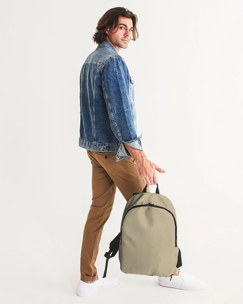 Shaded Pale Pastel Yellow Brown Waterproof Backpack | C0M8Y30K30