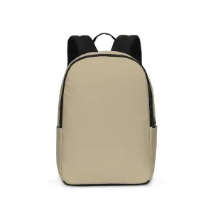 Shaded Pale Pastel Yellow Brown Waterproof Backpack | C0M8Y30K30