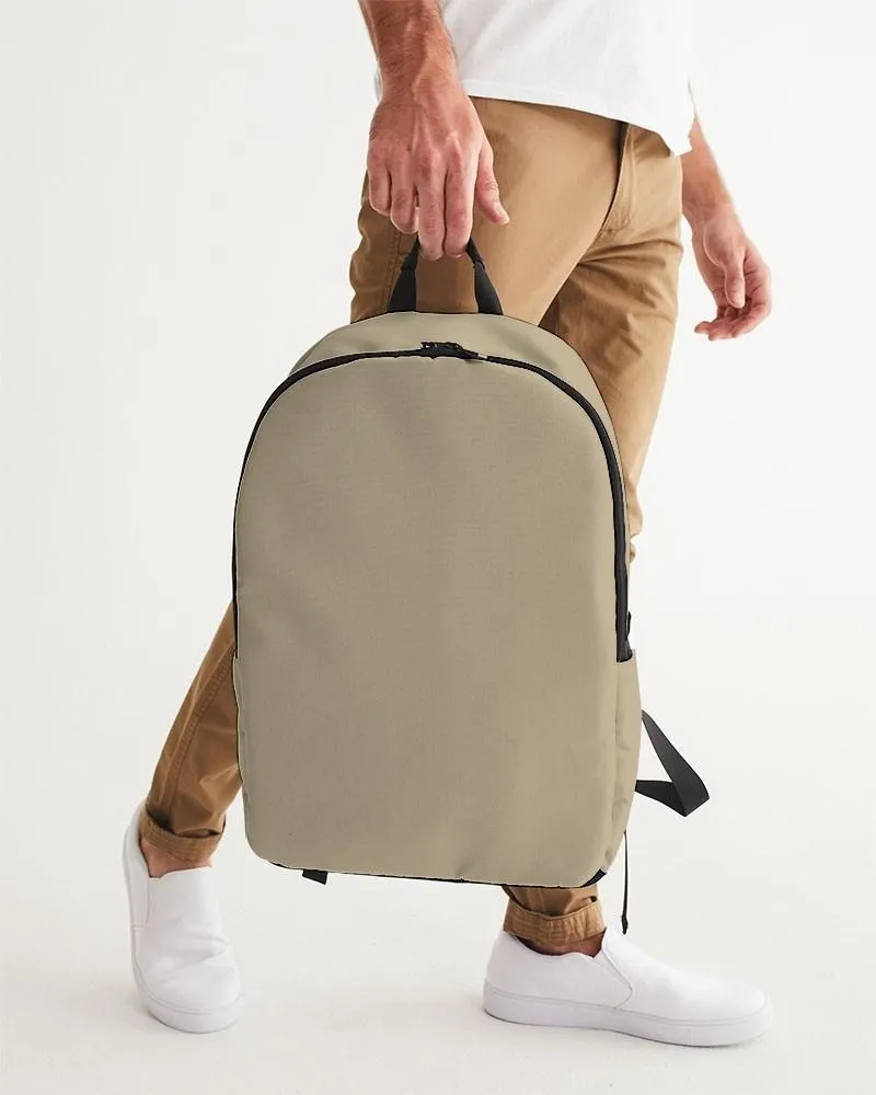 Shaded Pale Pastel Yellow Brown Waterproof Backpack | C0M8Y30K30