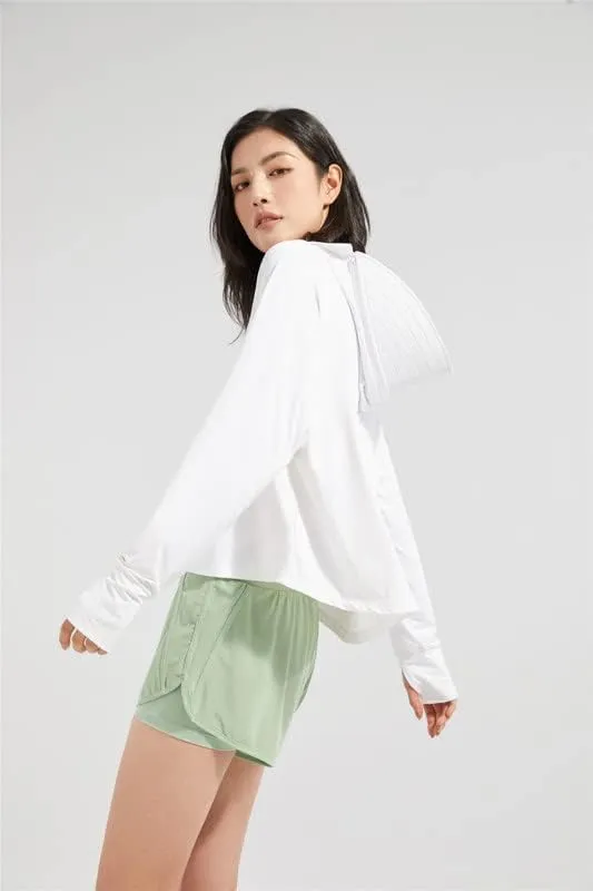 Shanghai Story Fishing Hunting Clothing For Women UPF 50  UV Sun Protection Long Sleeve Jacket Hoodie with Face Mask