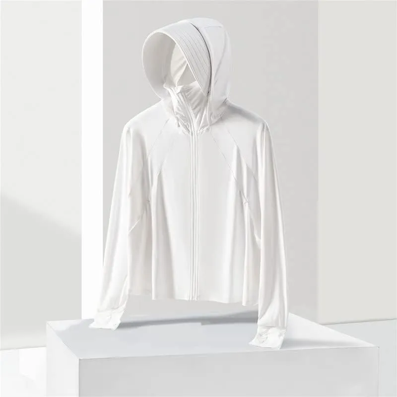 Shanghai Story Fishing Hunting Clothing For Women UPF 50  UV Sun Protection Long Sleeve Jacket Hoodie with Face Mask
