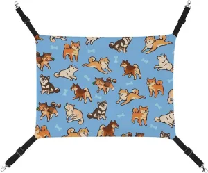 Shibes Hanging Cat Bed Soft Breathable Pet Hammock for Cage Pet Sleeper for Kitten Ferret Puppy Rabbit