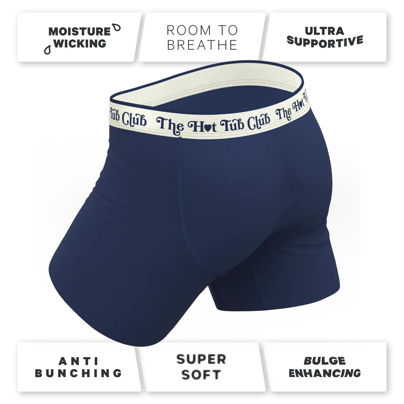 Shinesty Ball Hammock Boxers - Hot Tub Club Navy