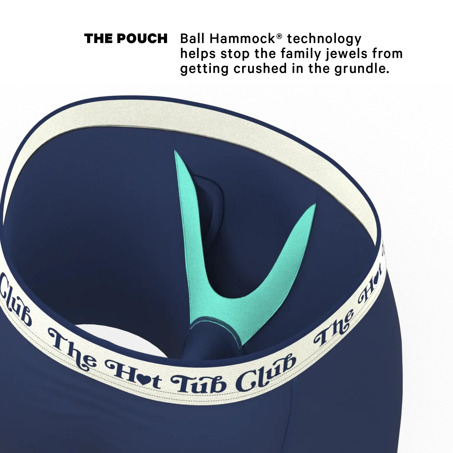 Shinesty Ball Hammock Boxers - Hot Tub Club Navy