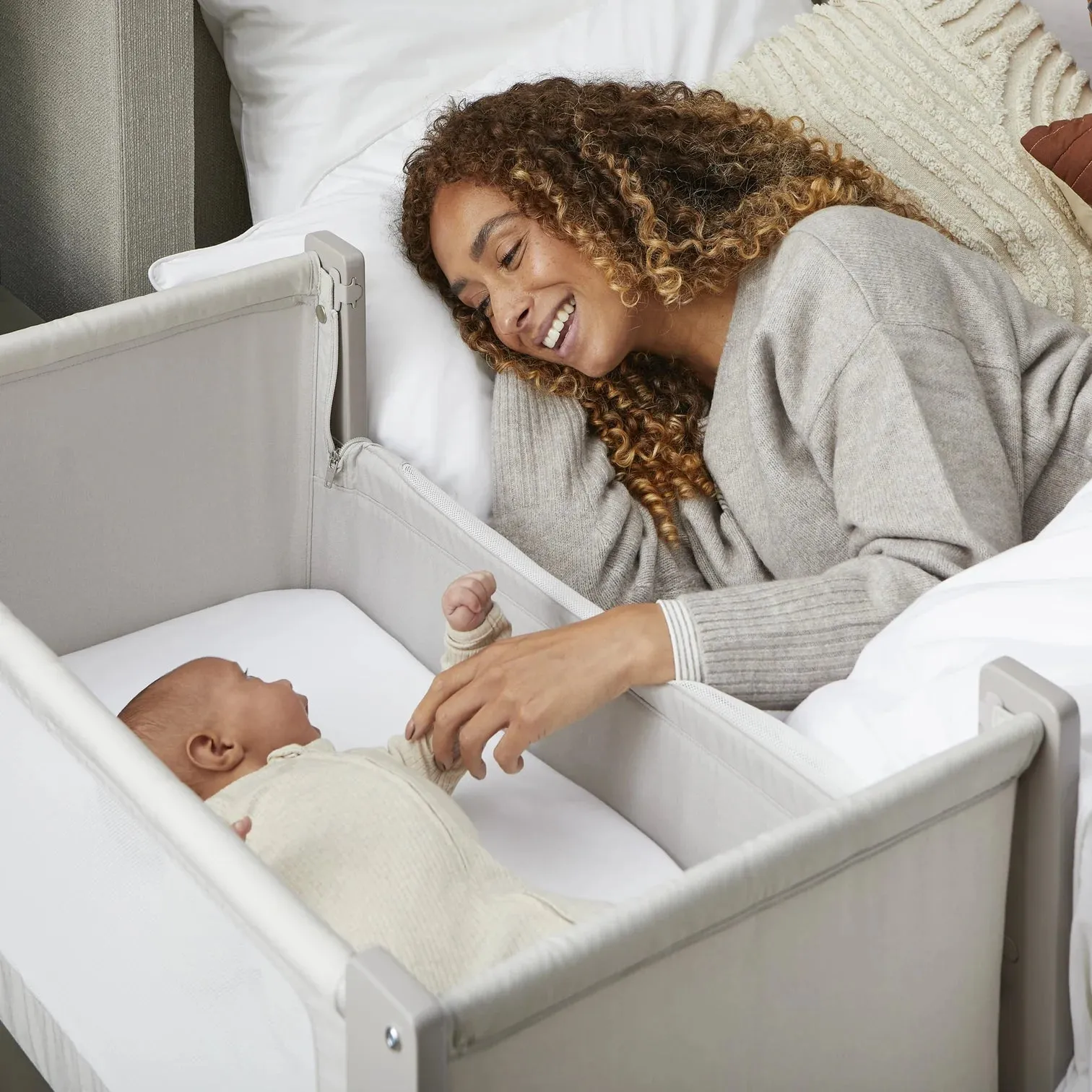Shnuggle, Air Lite Crib, Taupe