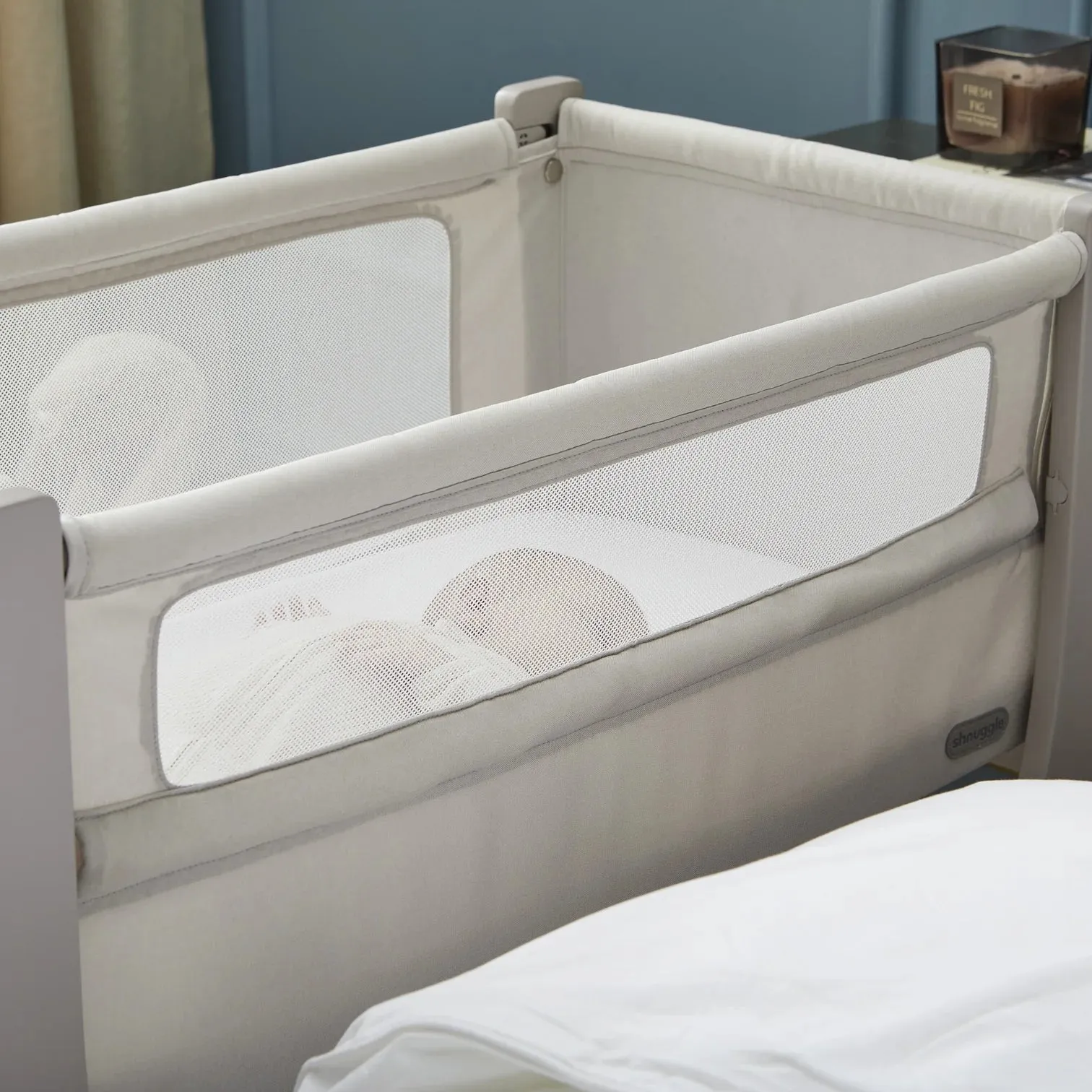 Shnuggle, Air Lite Crib, Taupe