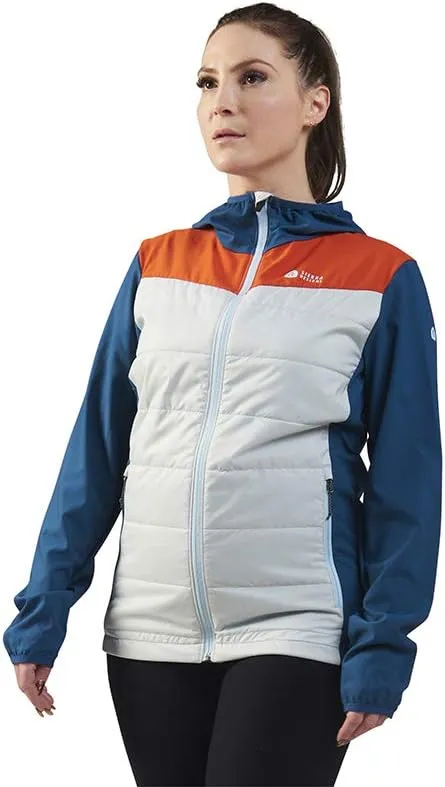 Sierra Designs Borrego Women's Hooded, Hybrid Jacket with Insulated Core for Backpacking, Hiking and Camping