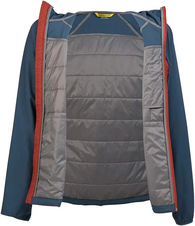 Sierra Designs Borrego Women's Hooded, Hybrid Jacket with Insulated Core for Backpacking, Hiking and Camping
