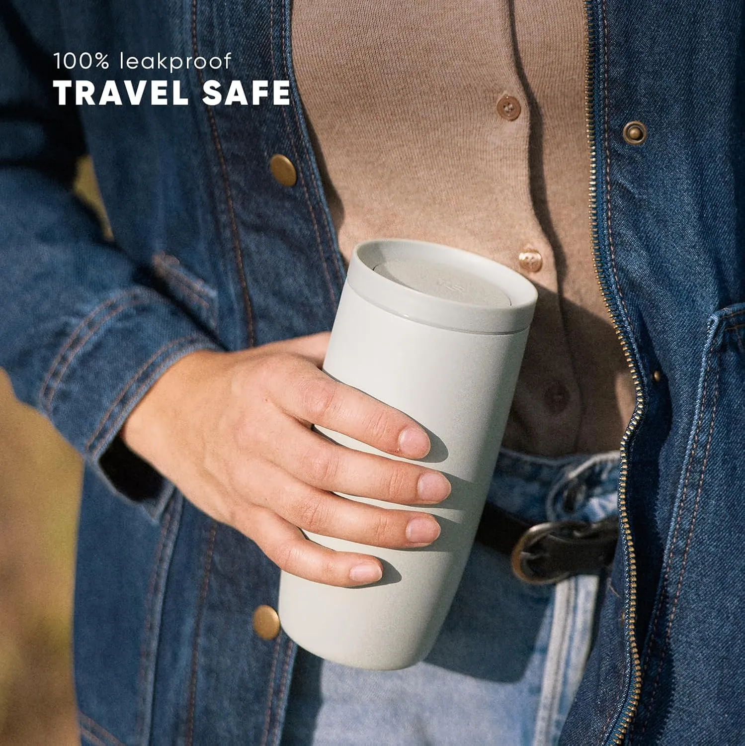 Simple Modern Travel Coffee Mug Tumbler with 360° Lid | Ceramic-Lined Insulated Stainless Steel Cold Brew Iced Coffee Cup | Gifts for Women Men Her Him | Voyager Signature | 16oz | Midnight Black
