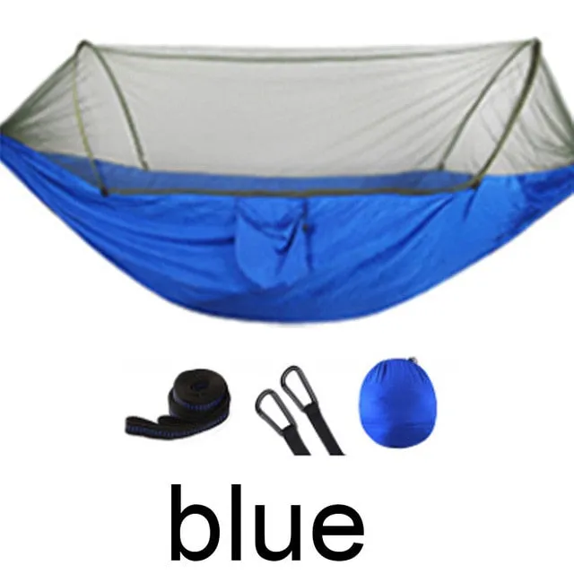 Sleeping Outdoor Net Hammock Portable Giant discount 250x120cm Hanging Camping Swing Parachute Mosquito Free gift with purchase High Sleeping Strength Bed