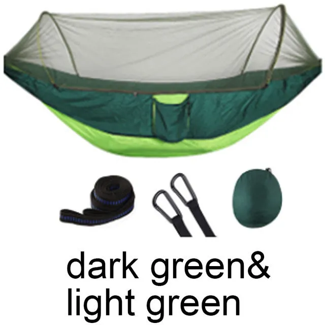 Sleeping Outdoor Net Hammock Portable Giant discount 250x120cm Hanging Camping Swing Parachute Mosquito Free gift with purchase High Sleeping Strength Bed