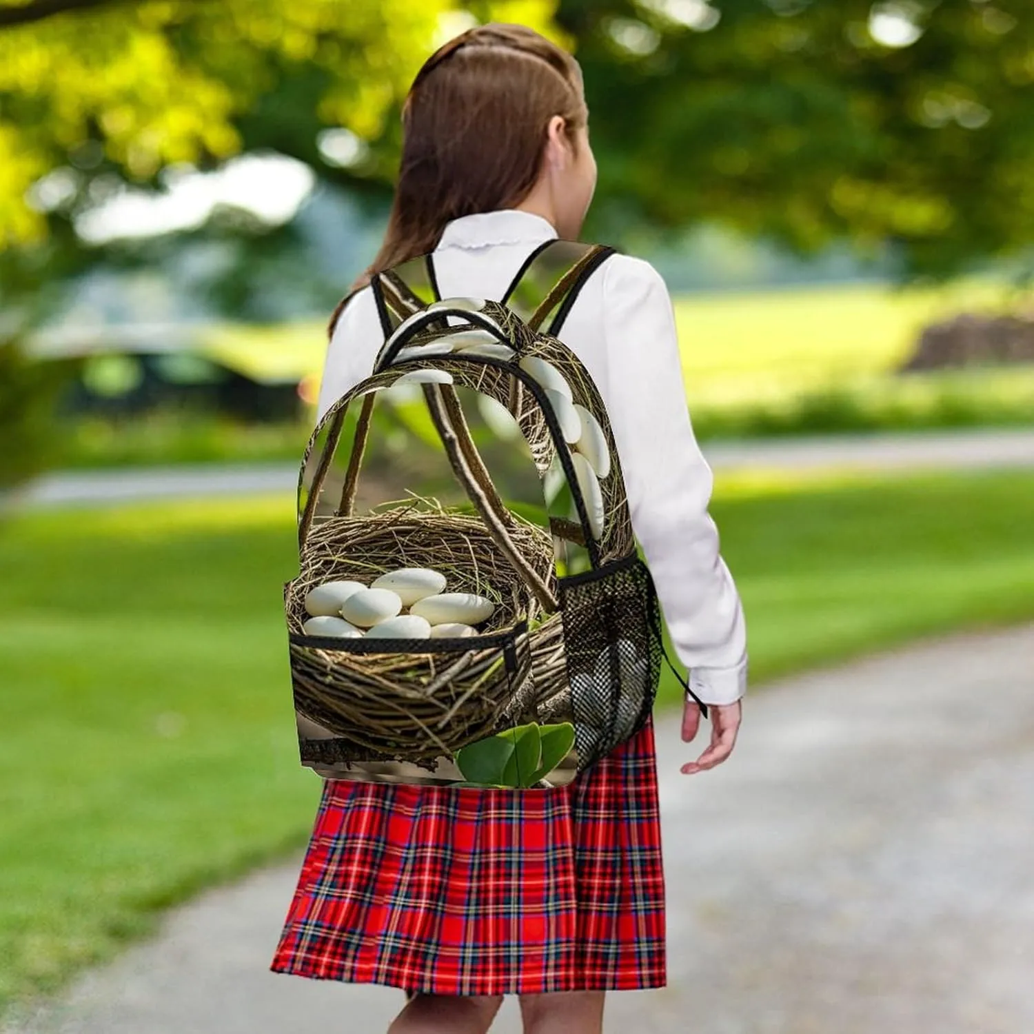 Small Backpacks Personalized Magical Bird Nest Printing Travel Bag Lightweight Travel Backpack For Women Men