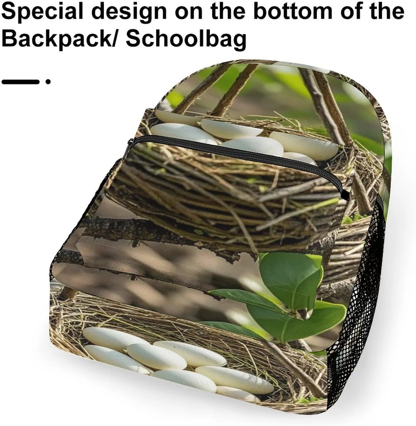 Small Backpacks Personalized Magical Bird Nest Printing Travel Bag Lightweight Travel Backpack For Women Men