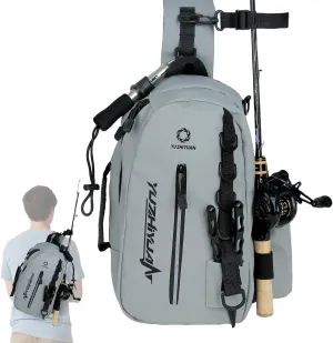 Small Fishing Bag with Rod Strap, Portable & Lightweight, Fish Small Tackle bag – Fits Tackle Boxes & Gear,Move Freely, Cast Smoothly - Fishing Gifts for Men