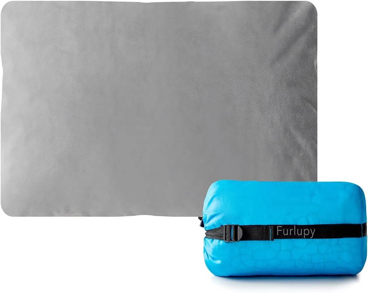 Small Gel Memory Foam Camping Pillow Travel - Contoured Support -Compressible Pillow Ideal for Backpacking, Camping, Travel, Car, Airplane,Office Nap