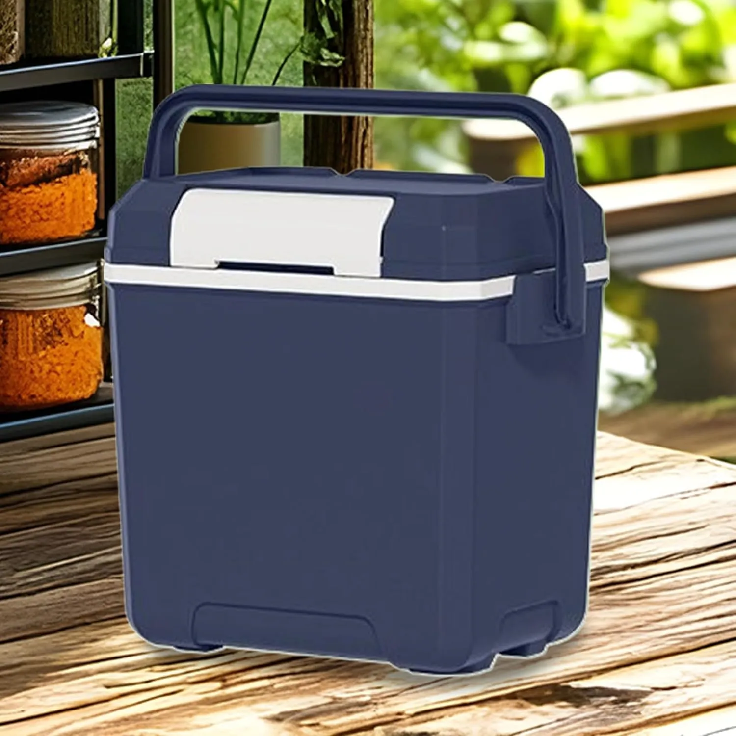 Small Ice Chest | 7-Liter Capacity Leakproof Insulated Cooler | Versatile Rugged Organizer for Camping Travel Beach Picnic Barbecue Parties