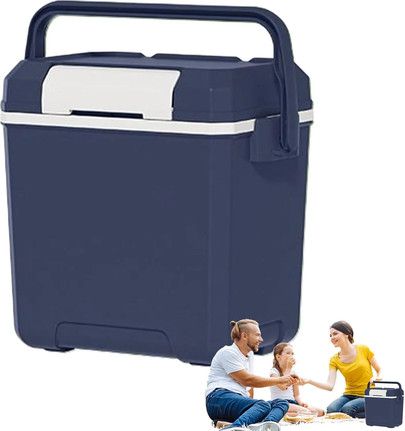 Small Ice Chest | 7-Liter Capacity Leakproof Insulated Cooler | Versatile Rugged Organizer for Camping Travel Beach Picnic Barbecue Parties