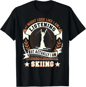 Snow Alpine Skiing Downhill Best Ice Ski Race T-Shirt