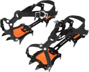 Snows to Seize 10 Adjustable Teeth for Hiking and Climbing in Outdoor Sports, Sustainable Manganese Steel, with a Storage Bag for Men and Women