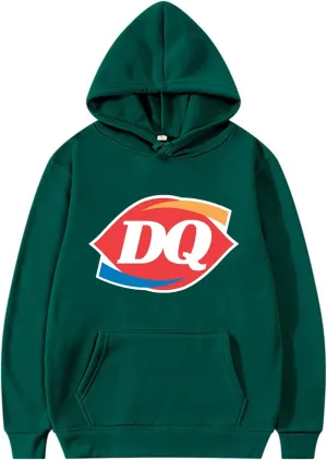 Soft Ice Cream Graphic Logo Hoodie - Cute Fast Food Sweatshirt for Men Women