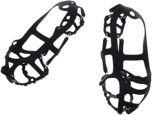 SOIMISS Outdoor Ice and Mud Non-Slip Tooth Silicone Crampons Easy to Use and Carry Size l