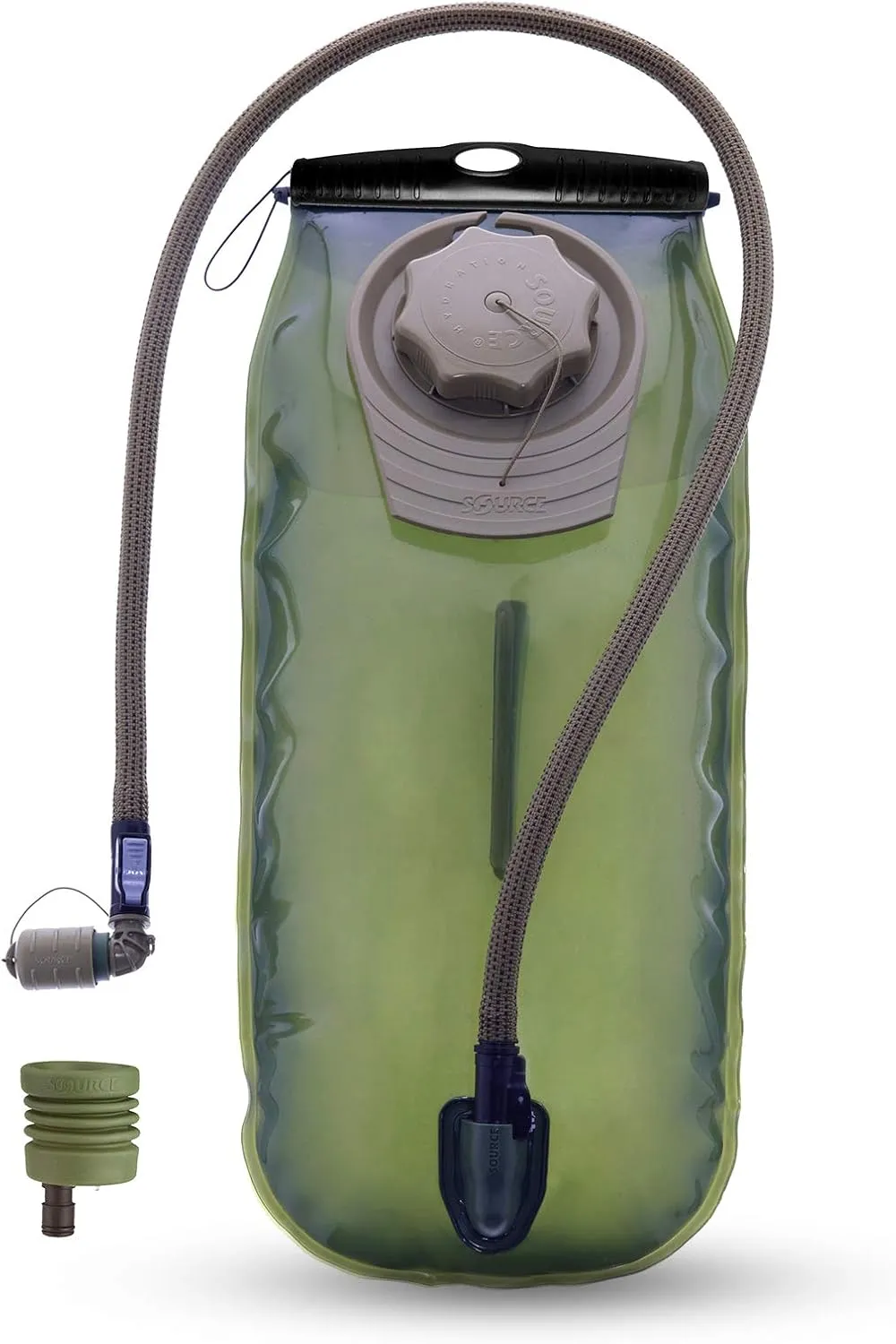 Source Tactical WXP 3L Low Profile Hydration System Upgrade Kit w/ Universal Tube Adaptor, Coyote