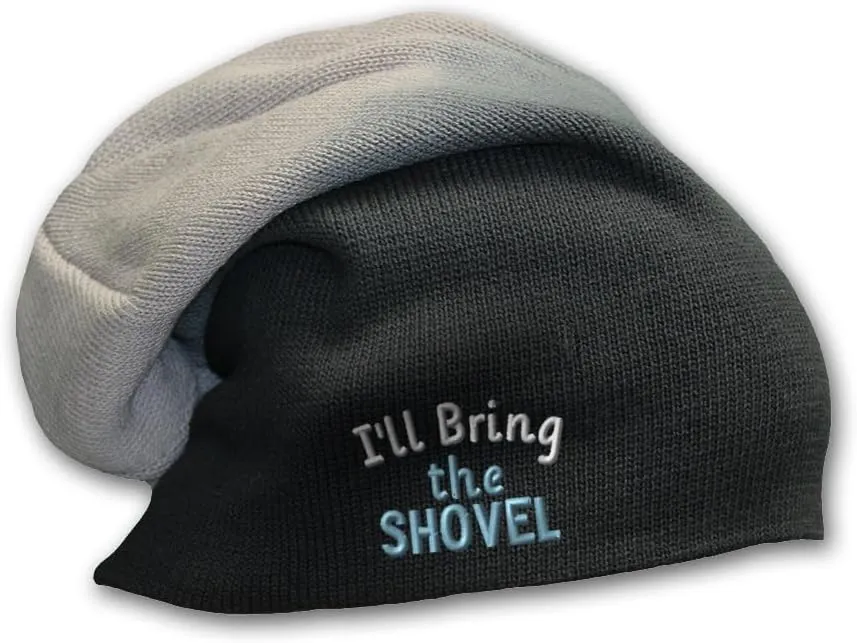 Speedy Pros Slouchy Beanie for Men I'll Bring The Shovel Women Skull Cap Winter Hats Cotton 1 Size