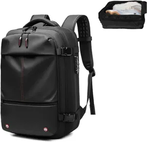 Spence Vac Backpack, Ezy Vac Backpack, Ezyvac Rucksack, Easyvacpack, Vacuum Bag with Anti Theft Lock (Black)
